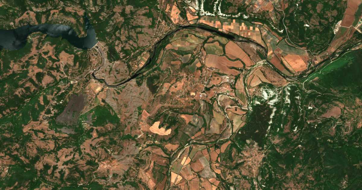 Satellitenkarte von Potočarka