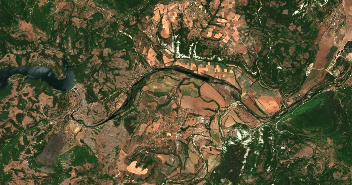 Satellitenkarte von Potočnica