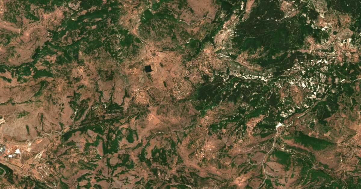 Satellitenkarte von Čobanka