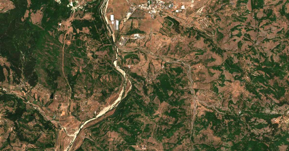 Satellitenkarte von Progres