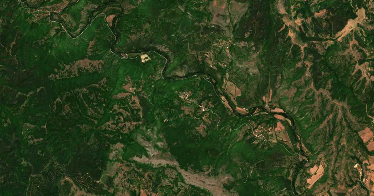 Satellitenkarte von Skrino