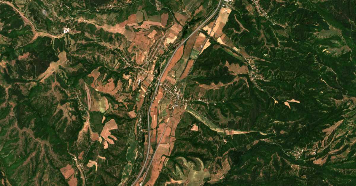 Satellitenkarte von Usojka