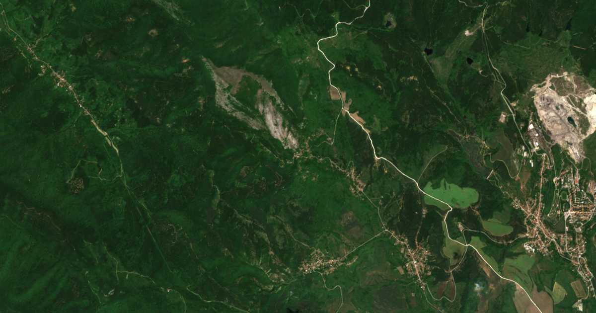 Satellitenkarte von Golema Fuča