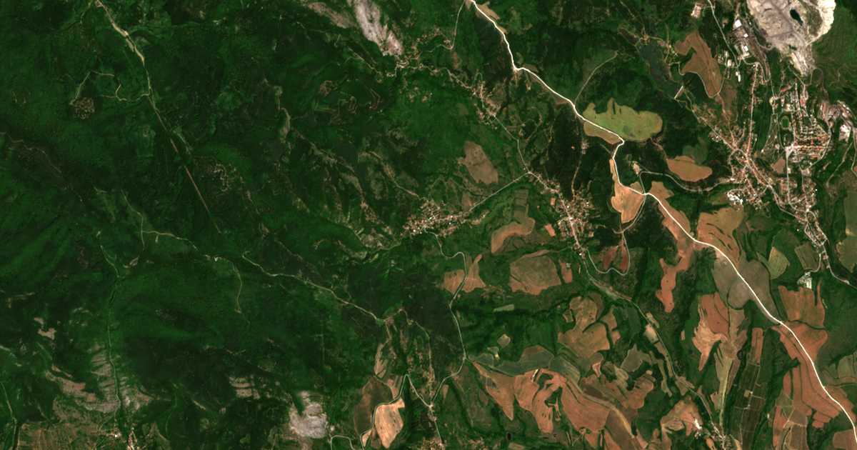 Satellitenkarte von Mala Fuča