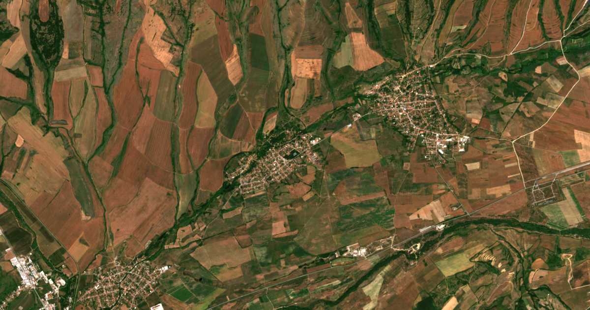 Satellitenkarte von Červen Breg