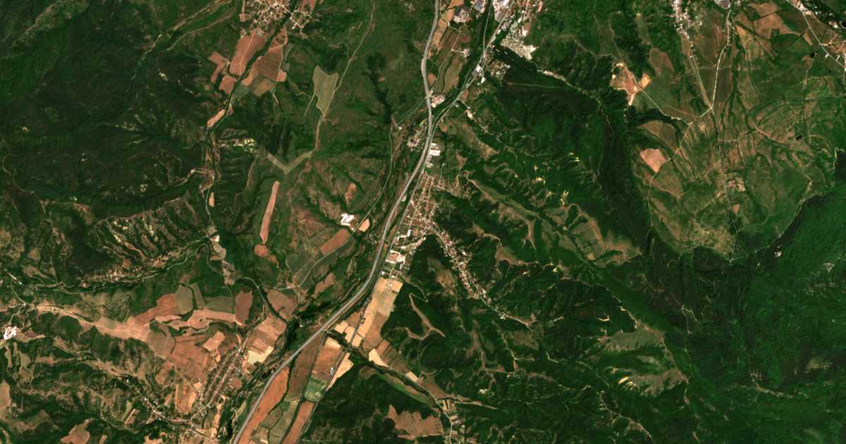 Satellitenkarte von Džerman