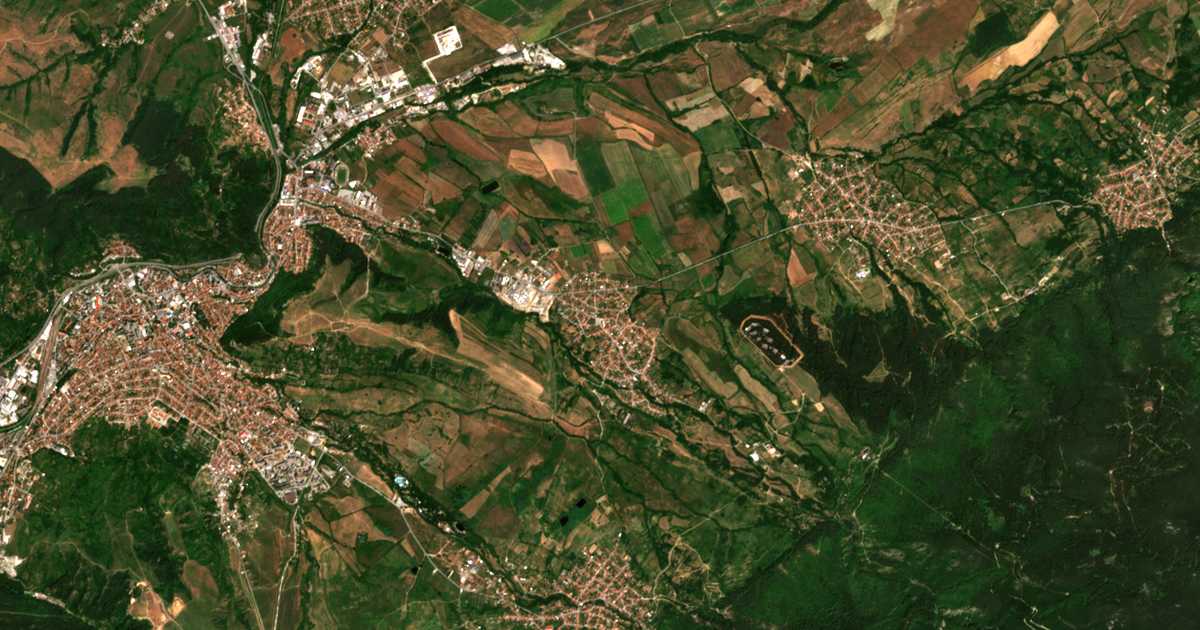 Satellitenkarte von Samoranovo