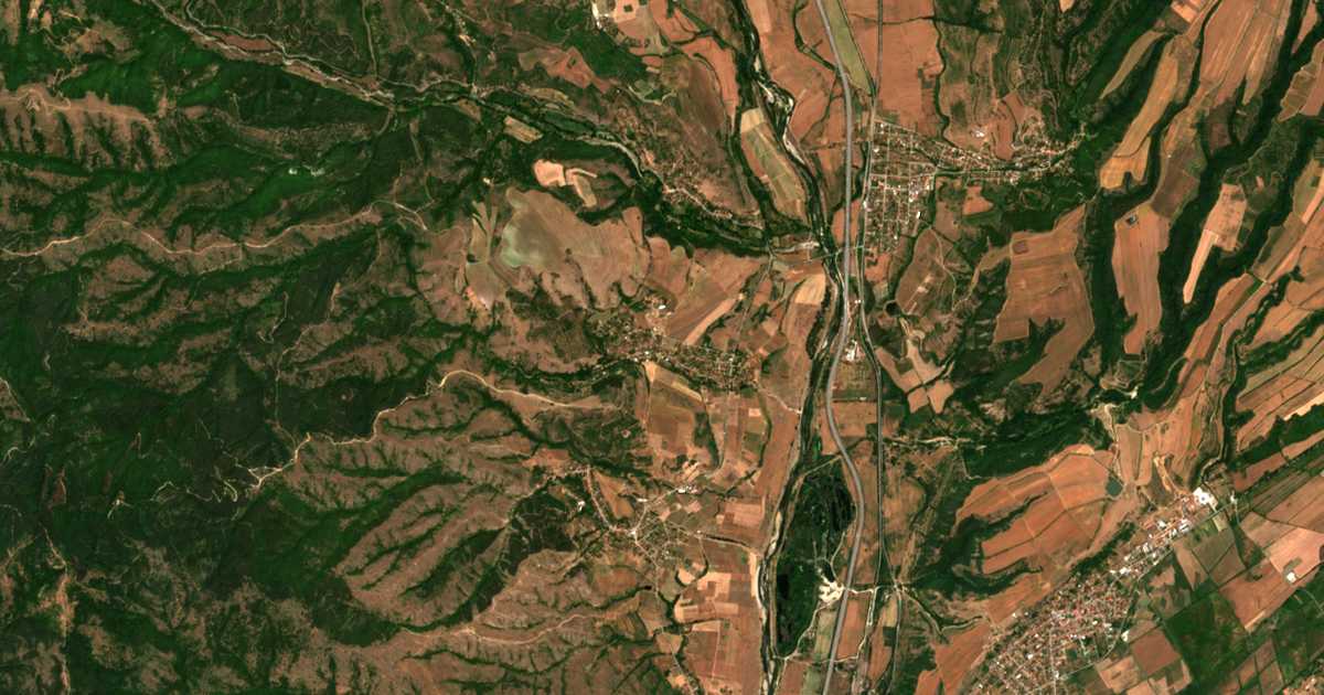 Satellitenkarte von Borovec