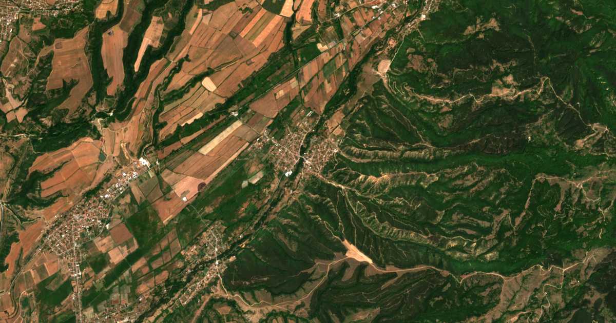 Satellitenkarte von Stob