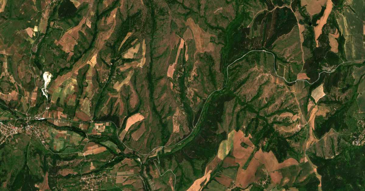 Satellitenkarte von Dolna Koznica