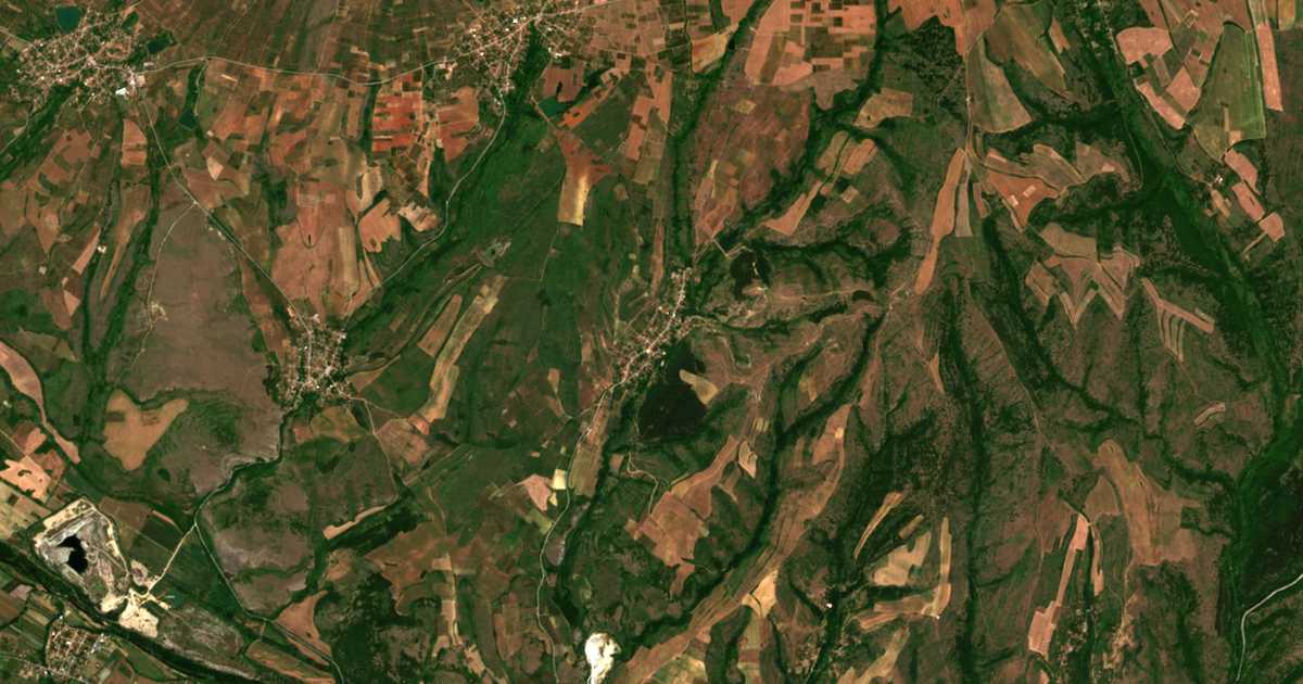 Satellitenkarte von Liljač