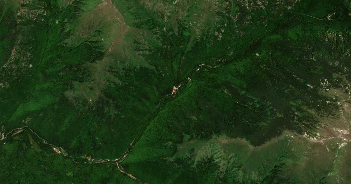 Satellitenkarte von Rilski manastir