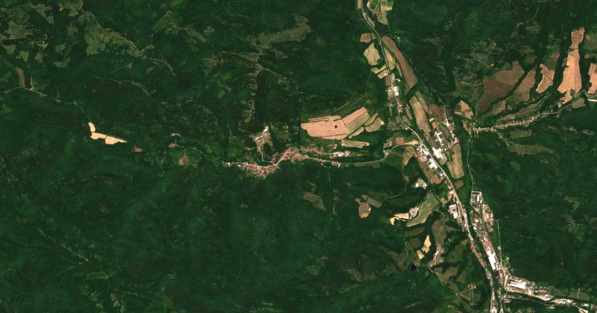 Satellitenkarte von Kalejca