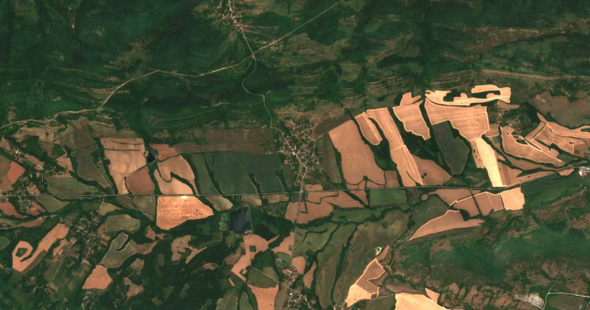 Satellitenkarte von Orešene