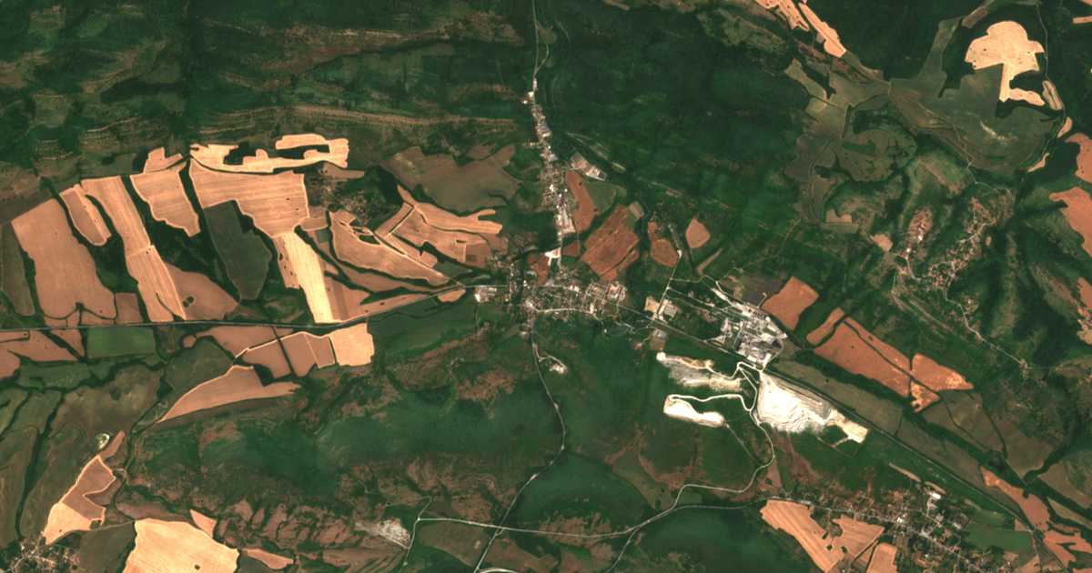 Satellitenkarte von Zlatna Panega