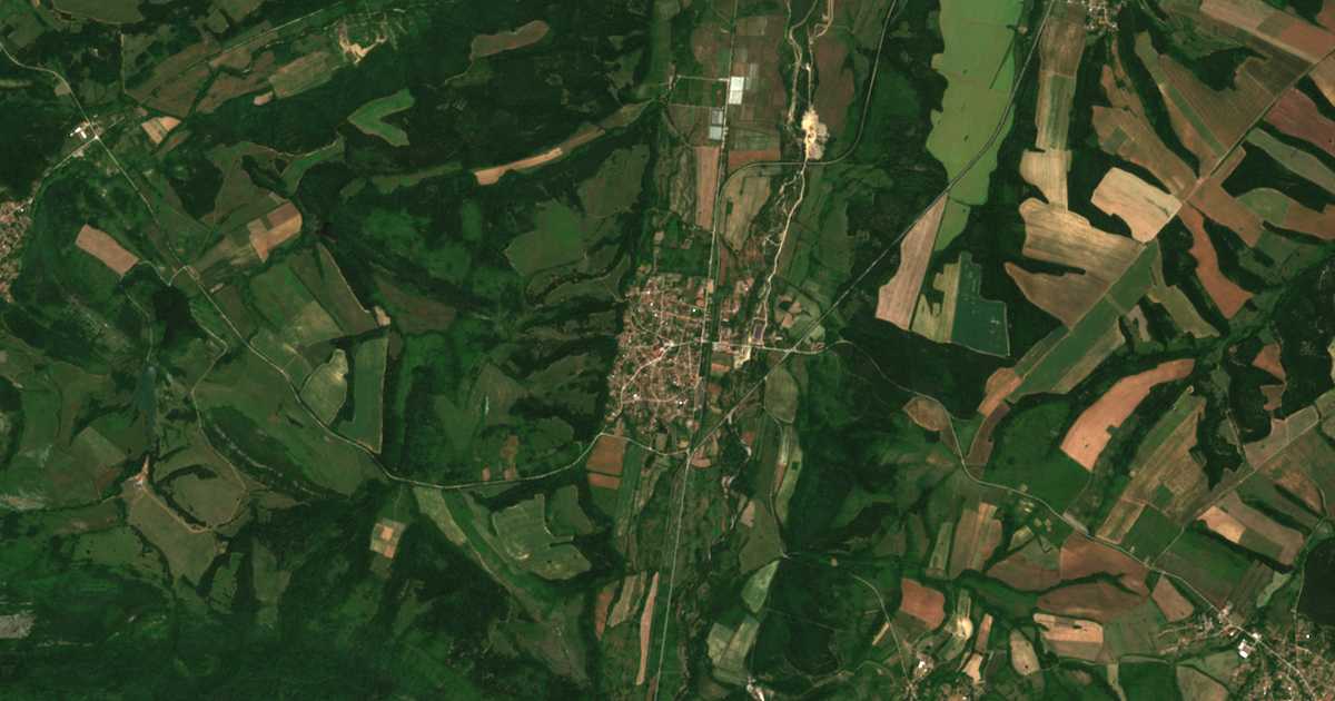 Satellitenkarte von Borovci