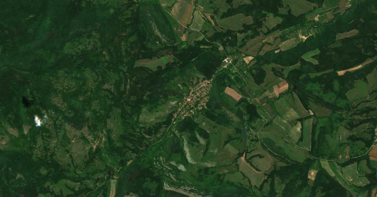 Satellitenkarte von Gaganica