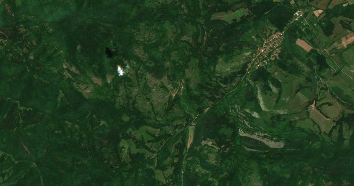 Satellitenkarte von Leskovec