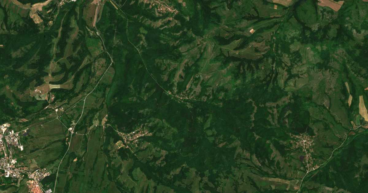 Satellitenkarte von Pesočnica