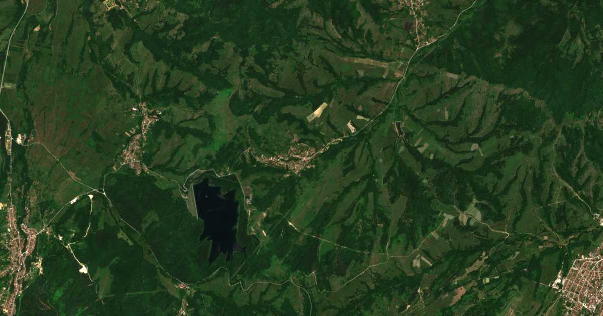 Satellitenkarte von Slatina