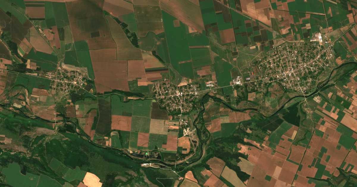 Satellitenkarte von Gromšin