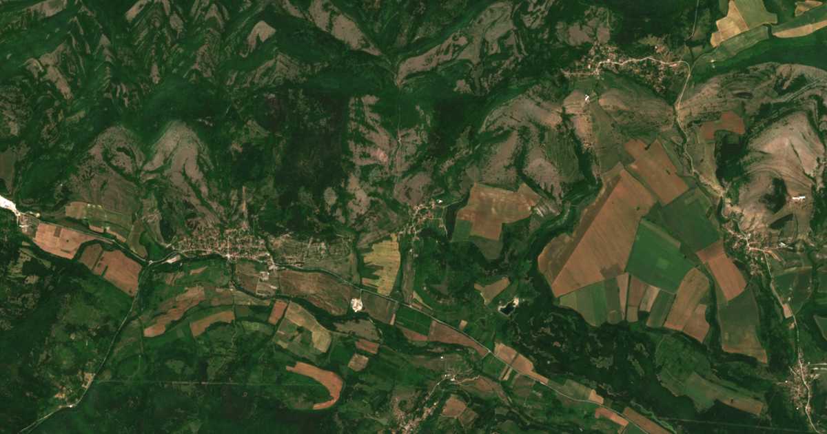 Satellitenkarte von Čeljustnica