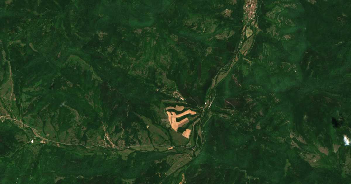 Satellitenkarte von Elovica