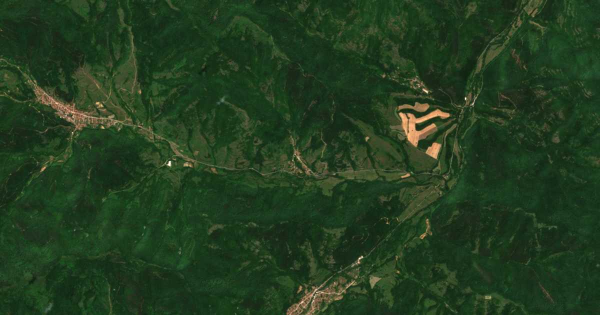 Satellitenkarte von Glavanovci