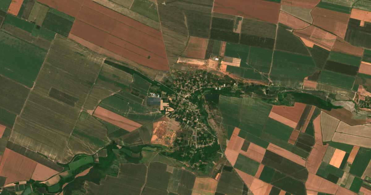 Satellitenkarte von Mokreš