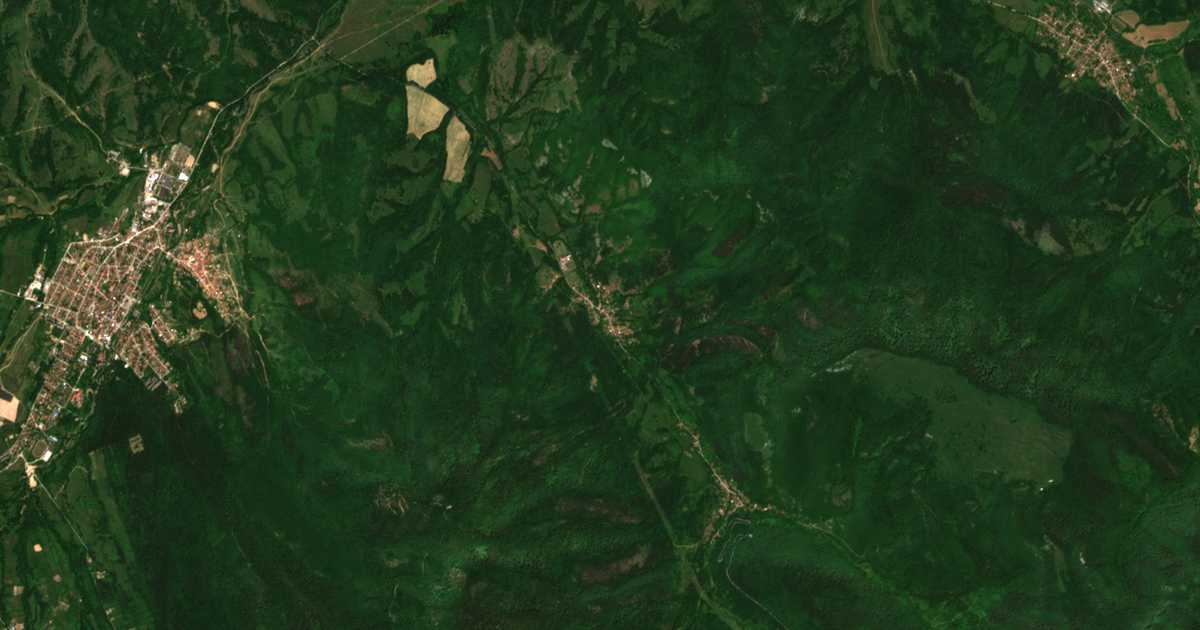 Satellitenkarte von Dolna Bela Rečka
