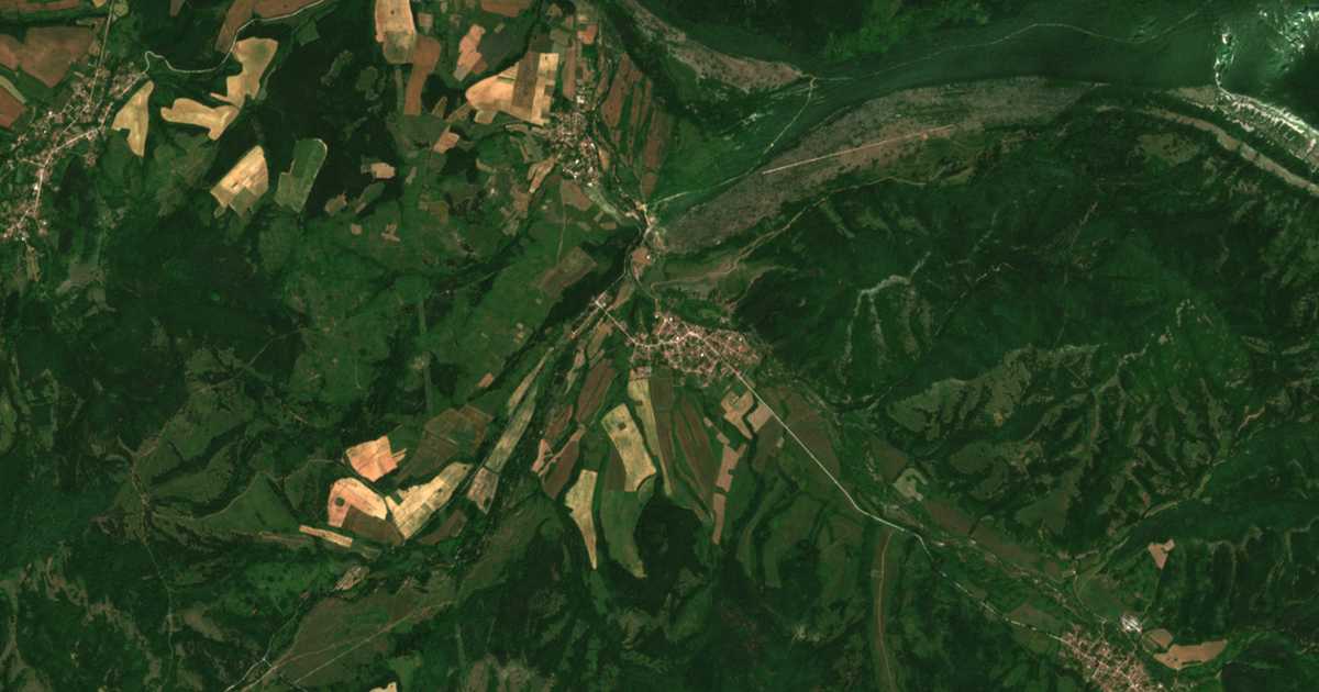 Satellitenkarte von Dolno Ozirovo