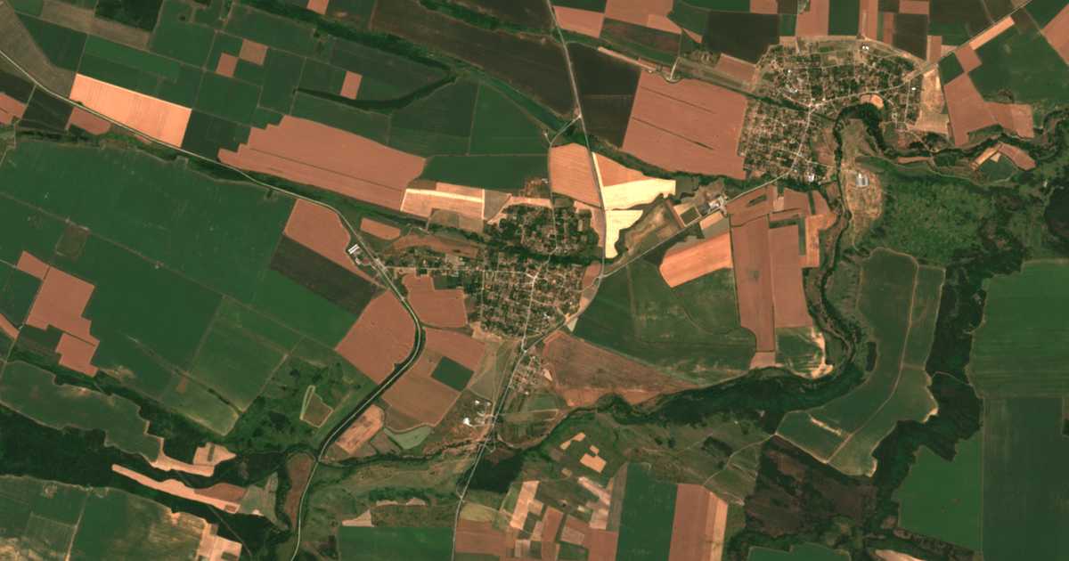 Satellitenkarte von Dolno Cerovene