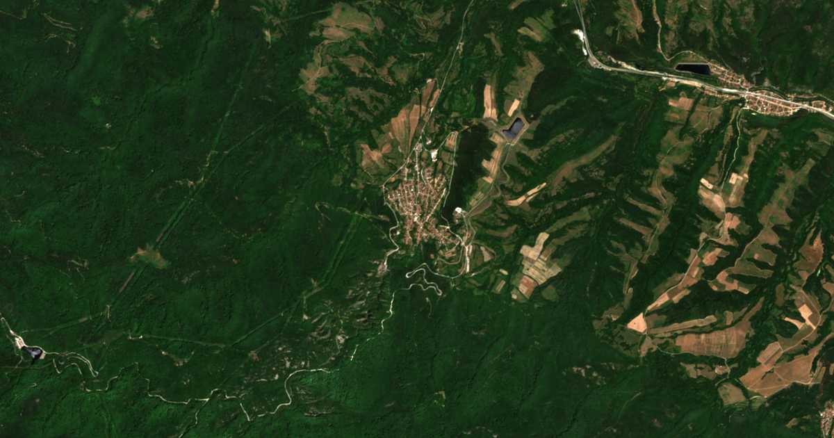 Satellitenkarte von Sestrimo