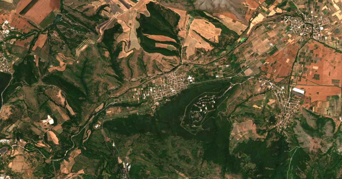 Satellitenkarte von Bjaga