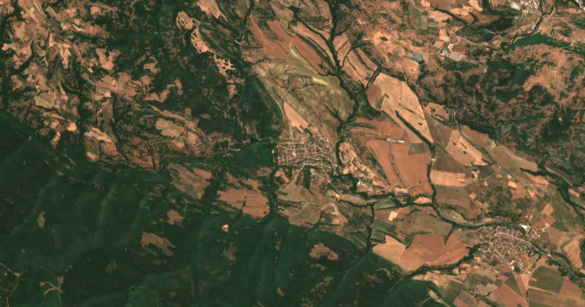 Satellitenkarte von Banja