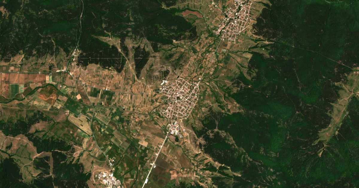Satellitenkarte von Kostandowo