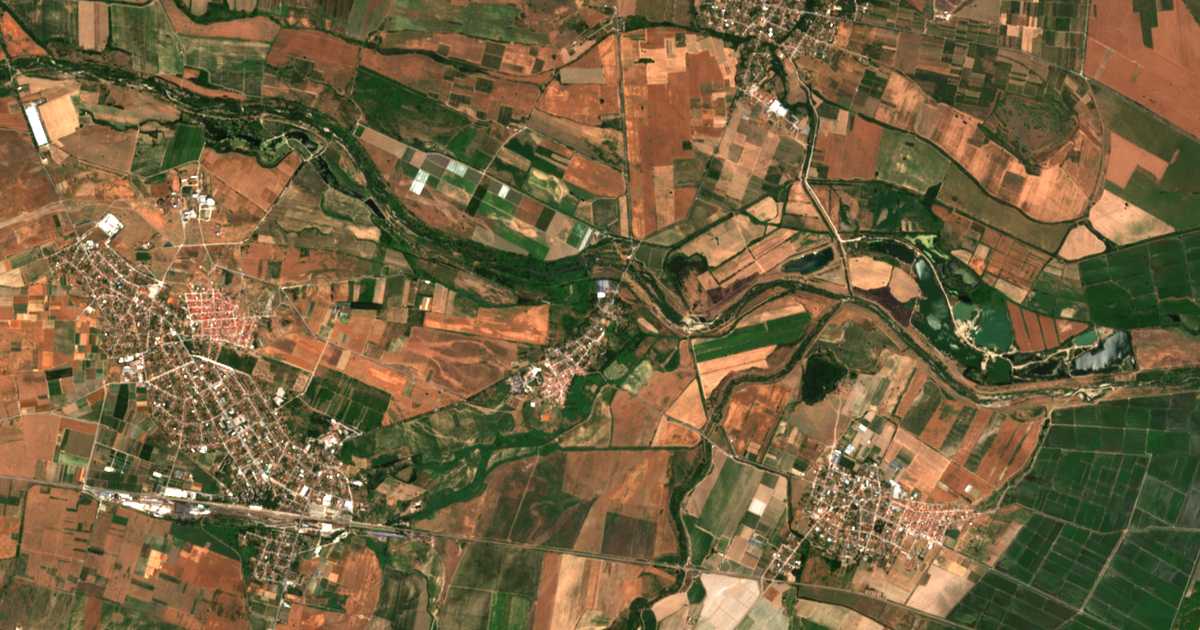 Satellitenkarte von Zlokučene