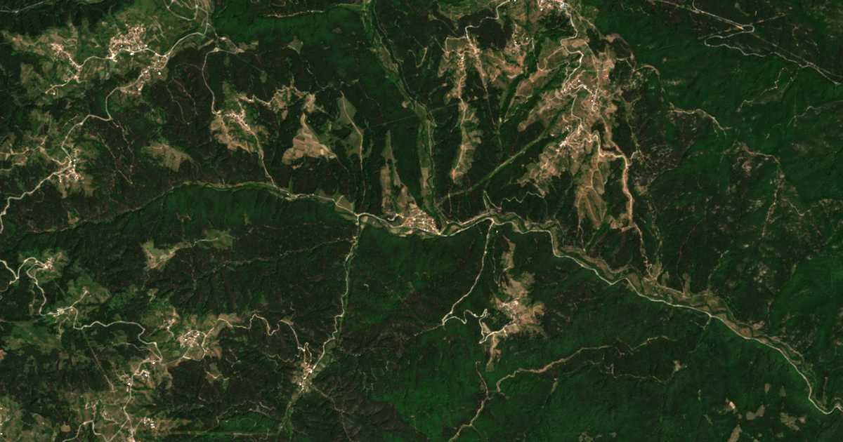 Satellitenkarte von Ablanica
