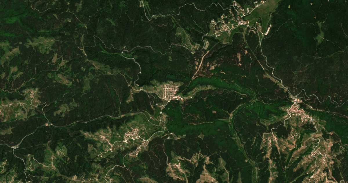 Satellitenkarte von Pašovi