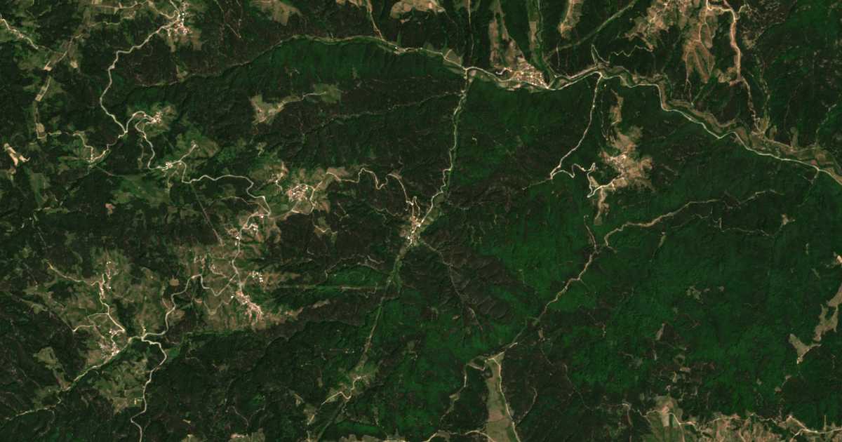 Satellitenkarte von Cvetino