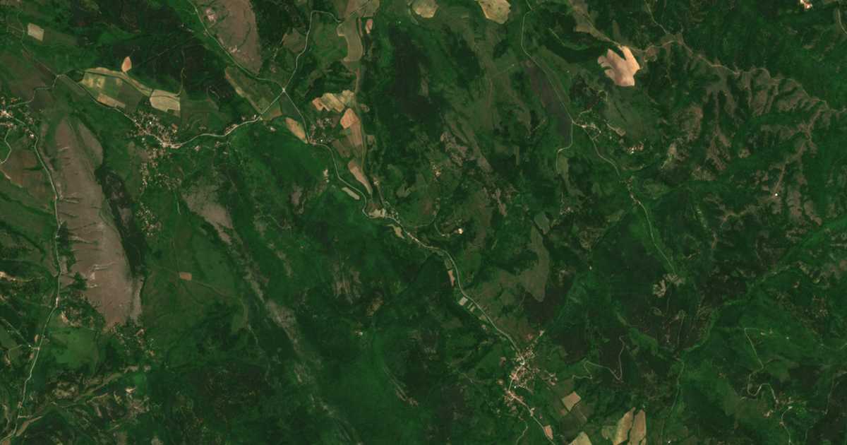 Satellitenkarte von Čepino
