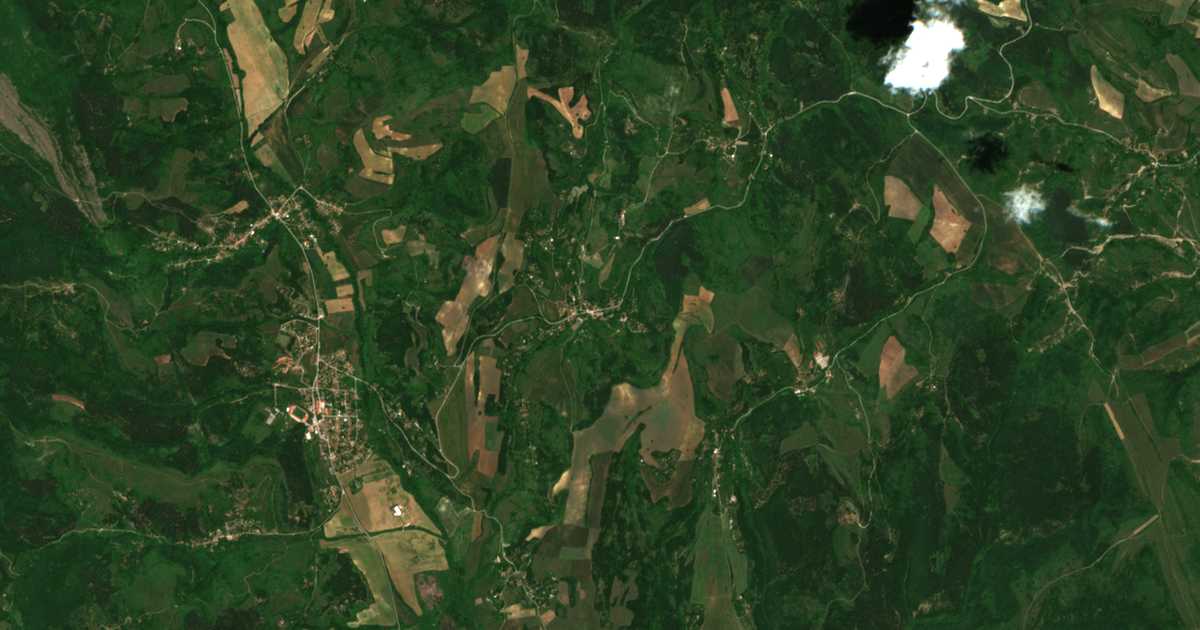 Satellitenkarte von Kosača