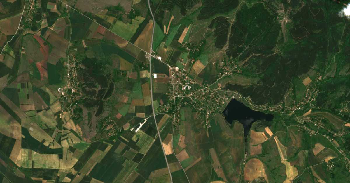 Satellitenkarte von Dolna Dikanja