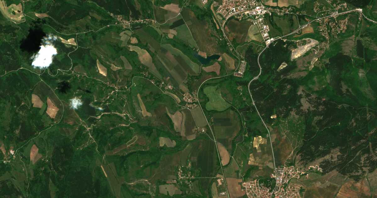Satellitenkarte von Kopanica