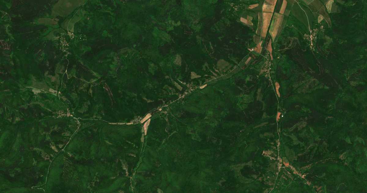 Satellitenkarte von Kosturinci