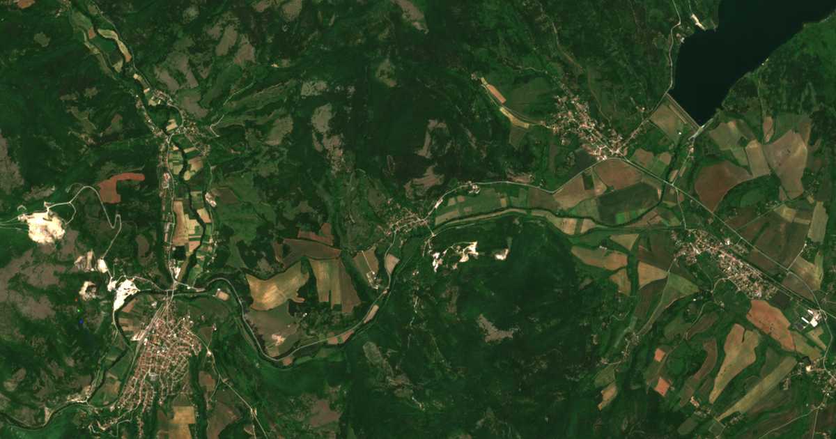Satellitenkarte von Žabljano