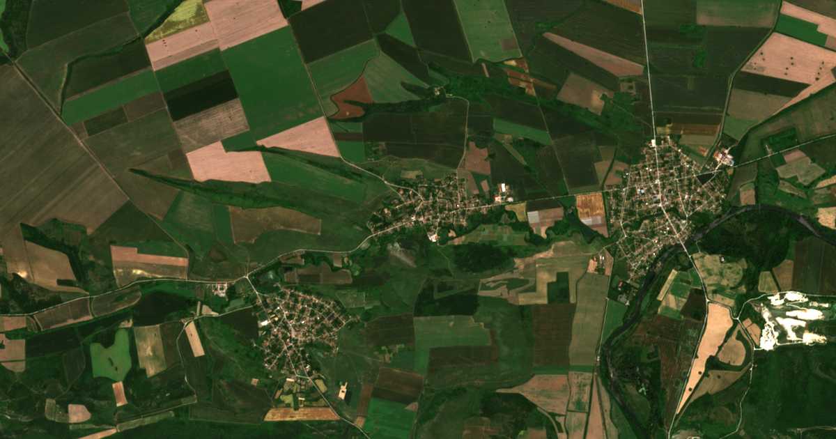 Satellitenkarte von Lepica