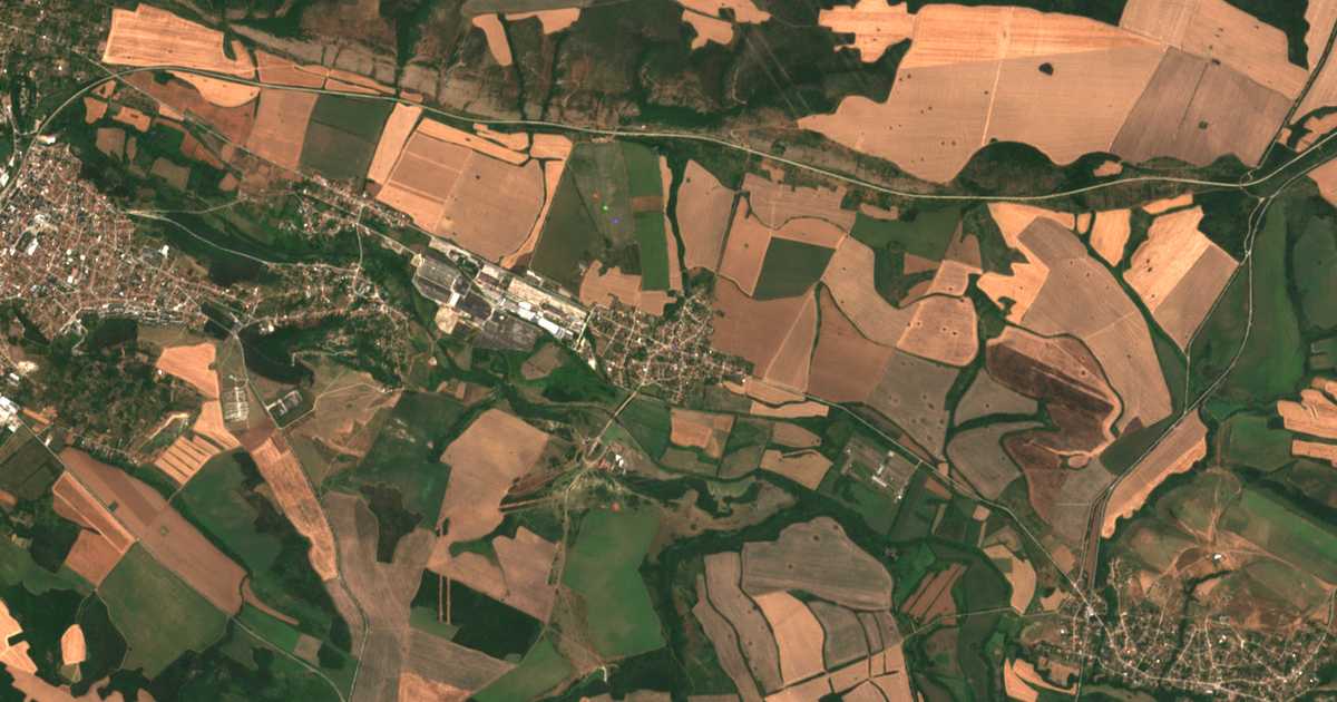 Satellitenkarte von Rupci