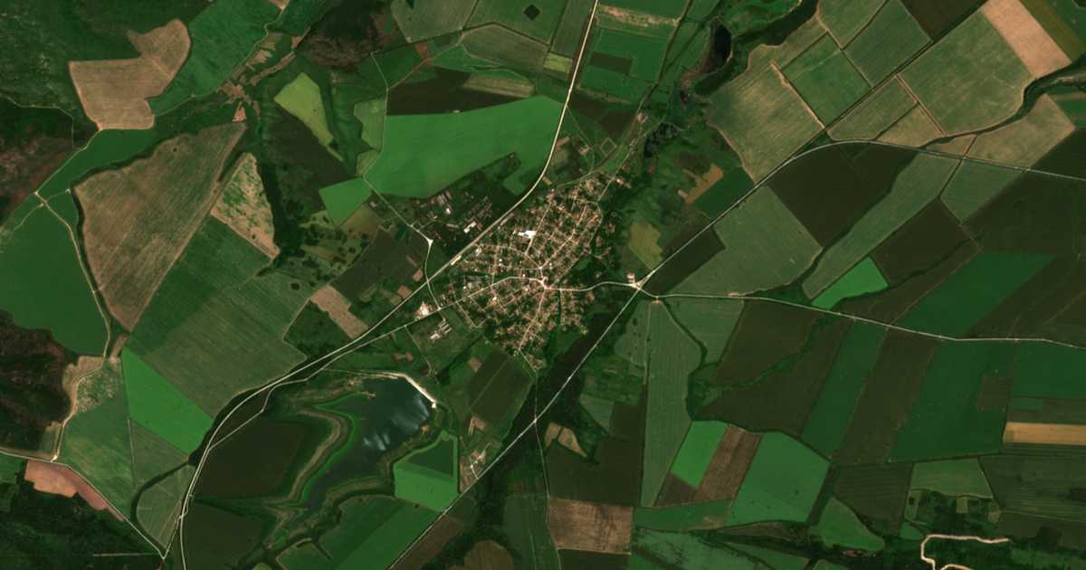 Satellitenkarte von Teliš