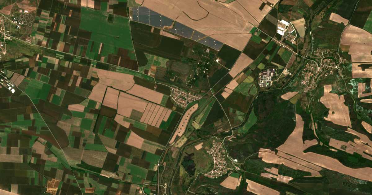 Satellitenkarte von Pobeda